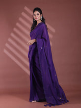Purple Pure Cotton Soft Saree With Sequined Work-MA59CT06510034